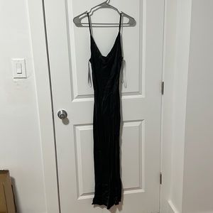 Black silk dress worn once